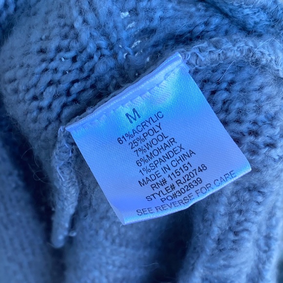 Couture Boho Knit Asymmetrical Button Up Cardigan - Picture 5 of 5